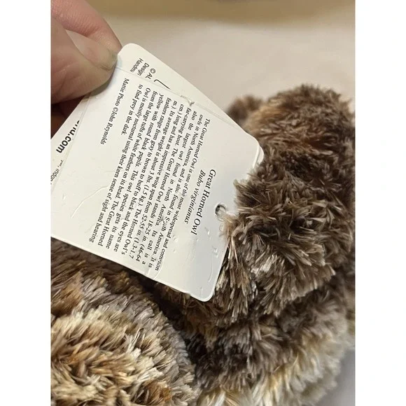 Aurora  Flopsies  Osmond GREAT HORNED OWL  (7") Plush Stuffed Animal With Tags - Picture 7 of 7